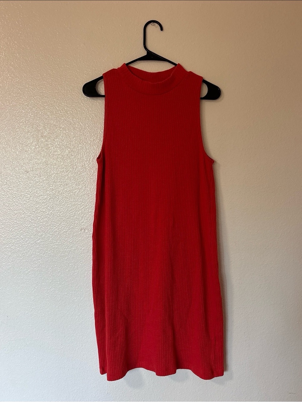 Old Navy Mock Neck Sleeveless Ribbed Knit Dress